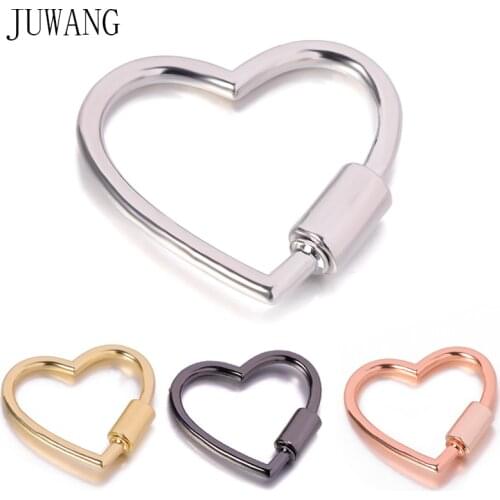 JUWANG 4 Pcs\lot Screw Sprial Clasps Hooks Jewelry Findings Accessories For Handmade DIY Nacklaces Bracelets Making Supplies