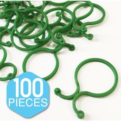 50/100pcs Vine Plant Fixed Buckle Gardening Tool Fishbone Cable Tie 8-Shaped Buckle Reusable J2Y