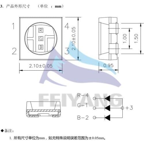 5000pcs Painel de LED SMD 2121 RGB LED LED Display Tela diodo 2121 SMD LED Diodos Multicolor Set Rainbow LED Import Gold Plated
