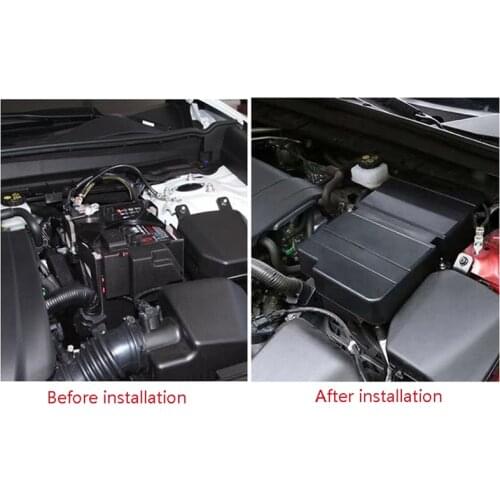 AU05 -Engine Battery Dust Proof Positive Negative Electrode Waterproof Protective Cover for Mazda Cx-30 Cx 30 2020-2021