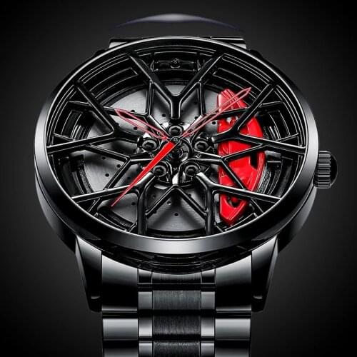 New Design Wheel Rim Hub Watches for Men Personality Sport Car Rim Cool Waterproof Wristwatch Hiphop Men Watch Relogio Masculino