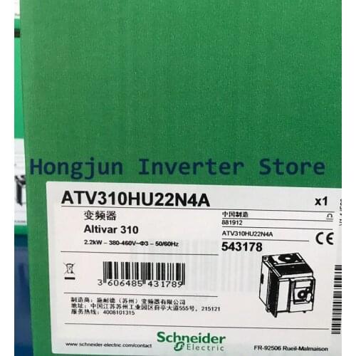 Genuine Schneider ac speed drive inverter 380V 2.2KW inverter ATV310HU22N4A for fan pump