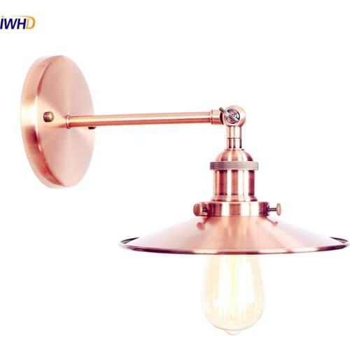 IWHD Loft Industrial Vintage Wall Lamps Bedroom Living Room Edison Antique Retro LED Wall Lights Sconce Wandlampen Lighting