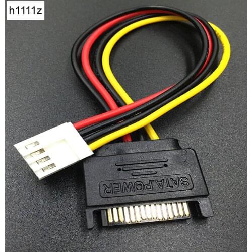 Cable SATA 15Pin Male to 4Pin Female FDD Floppy Adapter Hard Drive Power Cables Cord 20cm D Port Small 4pin to SATA Power Cable