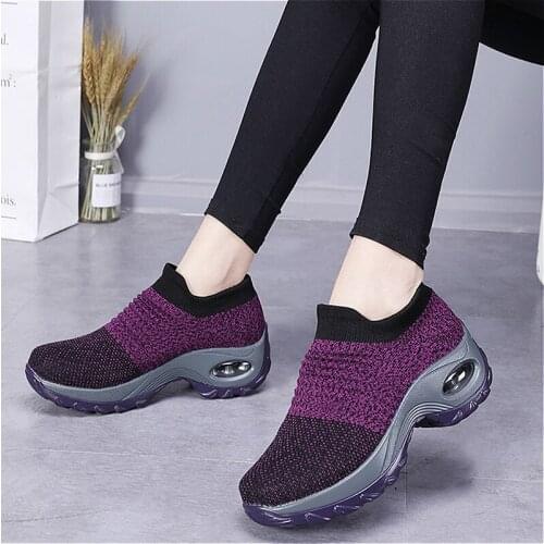 Brand New Autumn Women Platform Shoes Fashion Woman Flats Comfort Yoga Shoes Non-slip Wear Lady Ballet Shoes Slip-On Dance Shoes