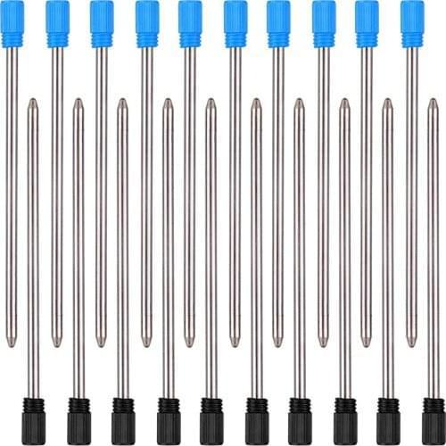 100 pcs/lot Metal pen refill for Crystal Diamond Ballpoint pen student pen rod cartridge core black blue color 7cm length