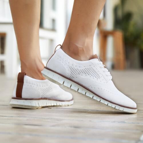 Misalwa White Red Mens Sneakers New Brogue Mens Shoes Summer Male Dress Footwear Lightweight Casual Knitted Loafers 40-46 Size