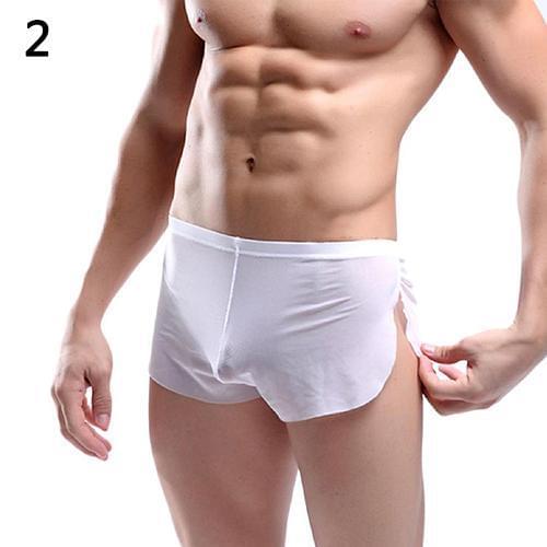 Mens Underwear Boxer Fashion Comfortable Transparent Sexy Sports Shorts Boxers Briefs Comfortable Pull Stretch Male Panties