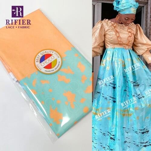 Latest Style Ankara Women Wedding Printed Bazin Riche Gextczer 2021 Top Quality African Daily Dresses Bazin Riche Laces Fabrics