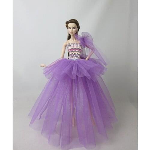 Dream original case for barbie clothes lot princess dresses set doll rapunzel party gown wedding dress for girl accessories toys