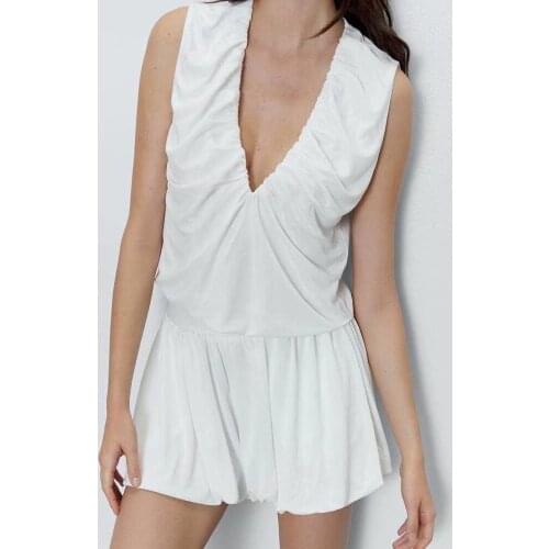 Casual Slimming Shorts 2021 Summer Womens New Retro High Waist Elastic Waist Fold Decoration Fluffy