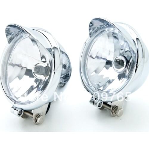 Motorcycle Passing Fog Lamp Headlight SpotLight For Honda Kawasaki Yamaha Suzuki Intruder Volusia VS 700 750 800 1400 1500