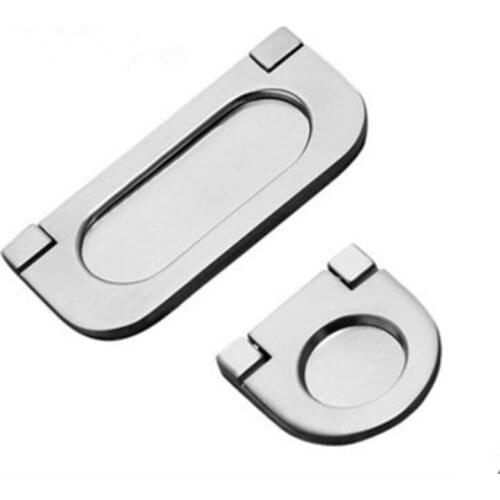 Surface mounted Folding Handle,Brushed silver,Invisible drawer handles, beautiful, Furniture Hardware