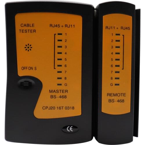 Network Cable Tester RJ45 RJ11Cat5 Cat6 LAN Cable Tester Networking Wire Telephone Line Detector Tracker Tool kit
