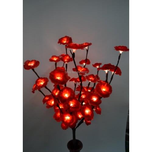 Battery Type Blossom mini Rose Branch Light 20" 60 LED Christmas branch light wedding table decoration branch twig light