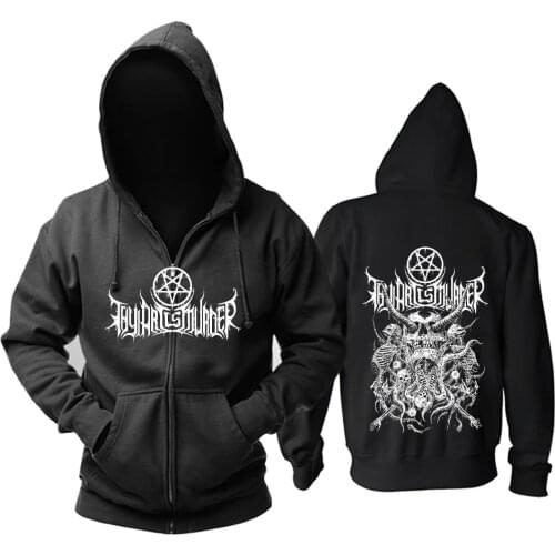 9 style Zipper Heavy Metal Demon Thy Art Is Murder Robot Cotton Rock Black Hoodies jacket punk hardrock sweatshirt shell jacket