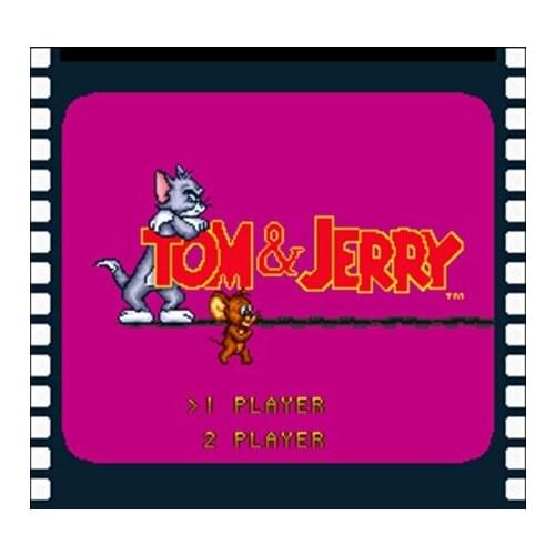 Tom & Jerry NTSC Version 16 Bit 46 Pin Big Gray Game Card For USA Game Players