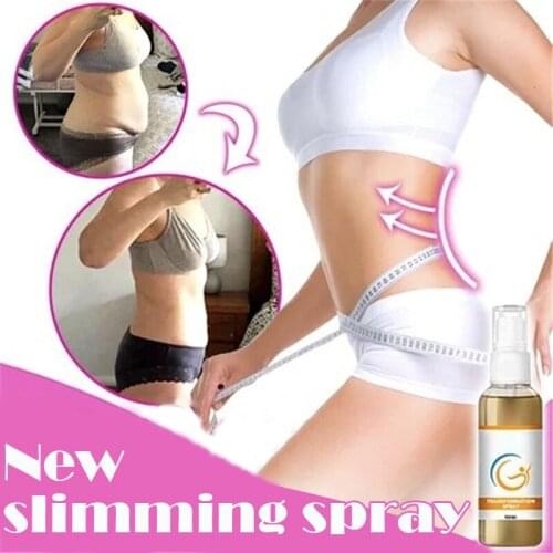 Herbal Slimming Spray Liquid Wonder Belly Abdomen Weight Loss Fat Burning Slim Spray Natural Ingredients Firming Essence 10ml