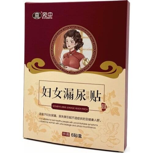 Female Leaking Urine Health Care Patch, Enuresis, Frequent Urination, Urgency, Insufficient Urine Pain, 6pcs/Box, Free Shipping