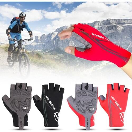 Cycling Gloves Summer Sport Glove Bicycle Anti Slip Breathable Shockproof Half Finger Glove Gel Pad Unisex Outdoor Fitness