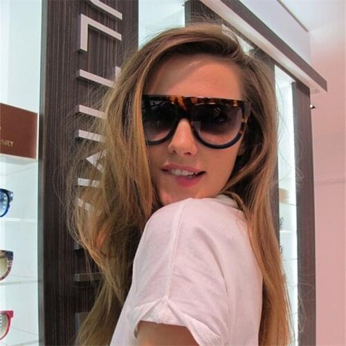 High-Grade Square Glasses Men And Women Big Frame Sunglasses Brand Design Retro Fashion Color UV400 Sunglasses