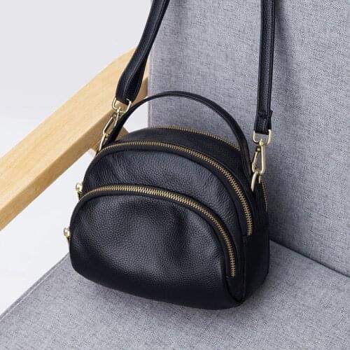 Genuine Leather Shoulder Bag Womens Luxury Handbags Fashion Crossbody Bags For Women Messenger Shell Bag Female Tote Purse