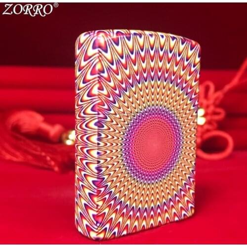 ZORRO Pressure test pattern Kerosene gasoline petroleum oil cigarette lighter Fashion personalized igniter men Smoking gadget