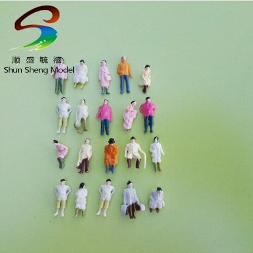 100pcs Model Trains 1:76~1:87 Painted Figures HO OO