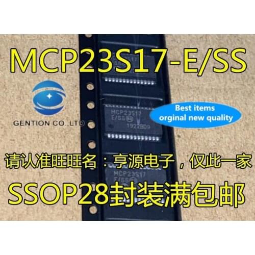 10PCS MCP23S17 MCP23S17-E/SS SSOP28 MCP23S17-E/SO SOP28 in stock 100% new and original