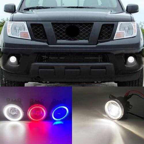 2 Functions Auto LED DRL Daytime Running Light Car Angel Eyes Fog Lamp Foglight For Nissan Frontier 1998 - 2014 2015