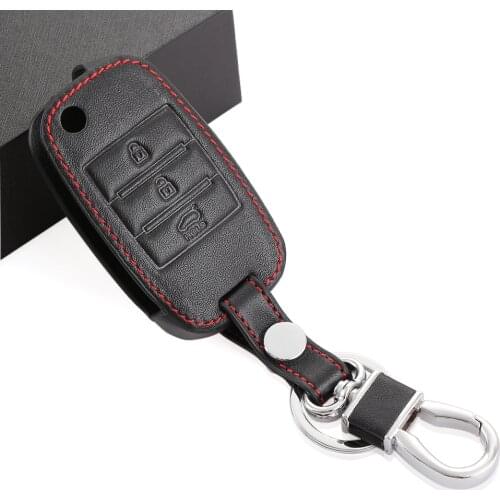 Car Leather Flip Folding Key For KIA KX5 Rio Sportage QL ceed Sorento cerato K2 K3 K4 K5 flip key set jacket Cover case remote