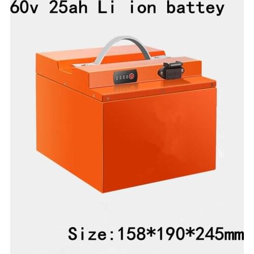 Customzie Electric Car Lithium Battery T-foot Pedal 60v 25ah Take-out Battery Car Lithium Battery Pack +3A Charger