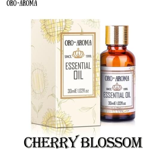 Famous brand oroaroma natural Cherry blossom essential oil skin whitening Restore skin elasticity Relax Cherry blossom oil
