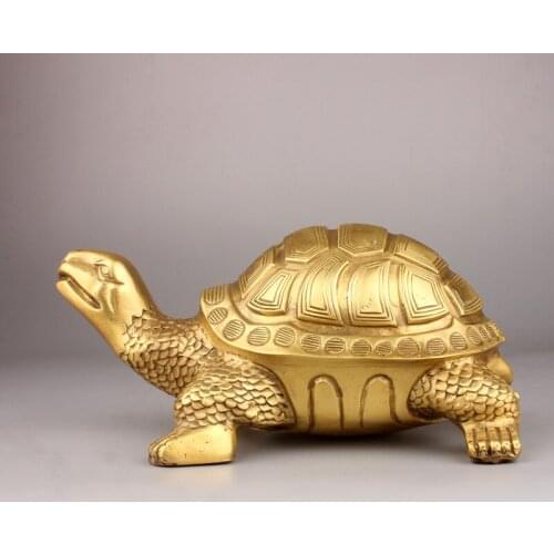 Feng Shui Turtle Statue Money Wealth Luck Tortoise Figurine Home Desktop Office Decoration Gift