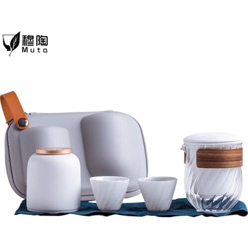 Chinese Kung Fu Teaset Teapot Traveller Teaware Portable Ceramic Teaware Set With Bag Teaset Gaiwan Tea Cups Of Tea Ceremony