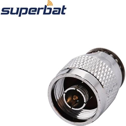 Superbat N-Type Plug Panel Mount Bulkhead with Solder Cup Straight RF Coaxial Connector