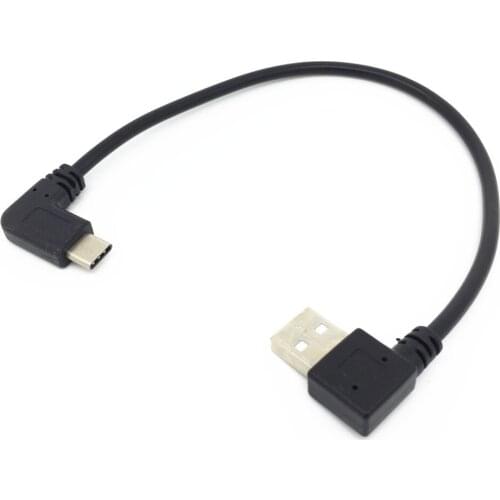 Short 25cm 90 Degree Angled USB Type C Cable Usb Type-c Cables for LenovoS5,MOTE X4,MOTE M,MOTE Z,MOTE Z PLAY