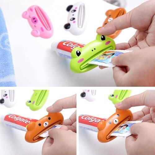 Frog Rolling Toothpaste Squeezer Tube Rolling Holder Dispenser Easy Press Squeezing Tool Oral Care Accessories Toothpaste Holder