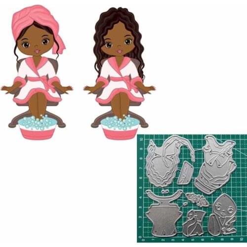 Girl Shape Metal Cutting Dies Stencil Embossing Scrapbooking Photo Album Decor Paper Card Making Crafts