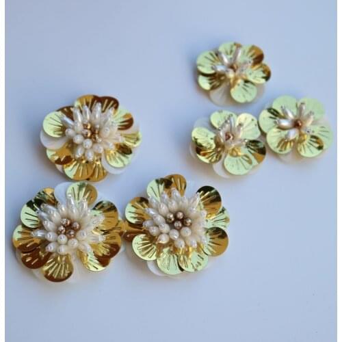 6pc/lot DIY handmade flower patches for clothing Embroidered sew on patch for clothes sewing applique parches for jacket