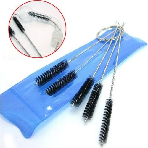 NEW 5pcs/set New Durable Nylon Shank Briar Tobacco Pipe Cleaner Cleaning Stainless Steel Brush High Quality