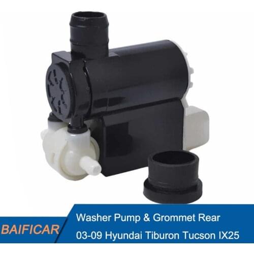 Baificar Brand New Washer Pump & Grommet Rear OEM 98510-2C100 For 2003-2009 Hyundai Tiburon Tucson IX25 Coupe