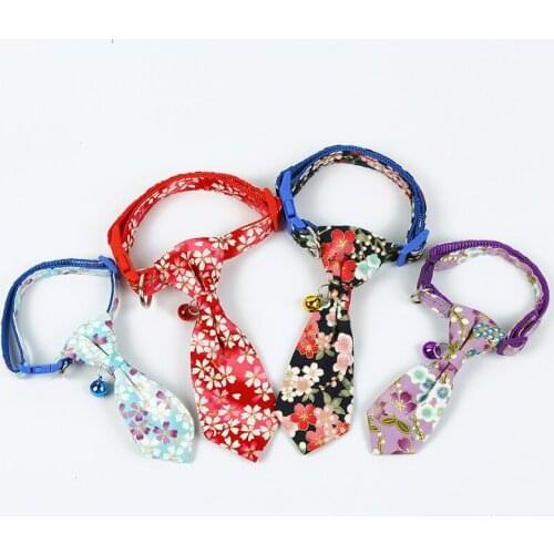 24 Pcs/lot Pet Simple and Fashion Decorative Costume for Dogs Cats Puppy Fashion Collar Tie with Flower Patterns