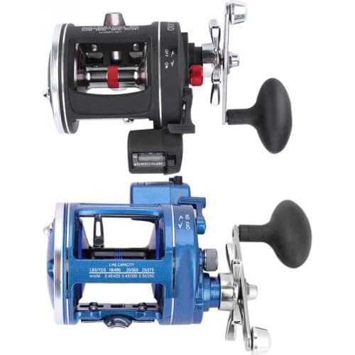 3.8:1 12BB Fishing Reel Left / Right Hand Low Profile Line Counter Fishing Tackle Gear with Digital Display Fishing Tackle