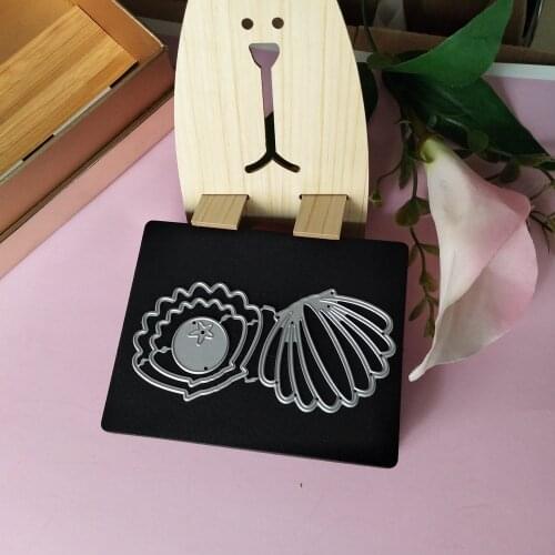 Marine shell clipboard mould scallop cutting die DIY paper card process DIY metal cutting die