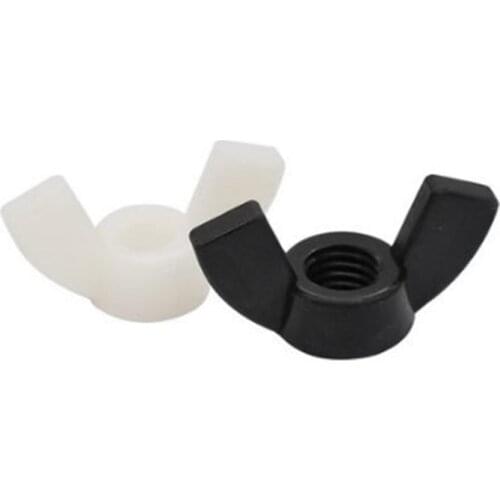 20PCS nylon wing nut m4 m5 m6 m8 black or white nylon Butterfly Nuts