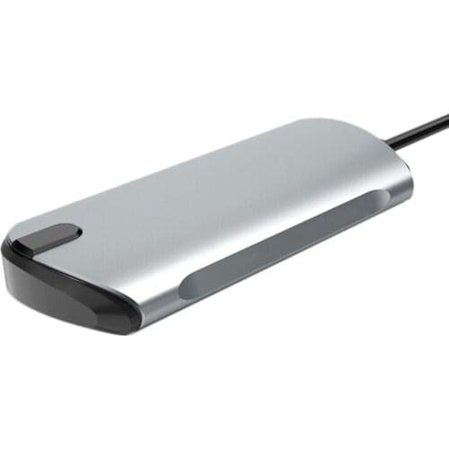 4-In-1 Docking Station USB C to USB3.0+HDMI-Compatible Suitable for Notebooks Smart Phones/Tablets with Type-C Interface