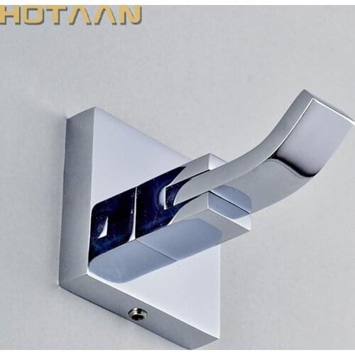 Free Shipping Robe Hook,Clothes Hook,Solid Brass Construction with Chrome finish,Bathroom Hardware,Bathroom Accessories,YT-11102