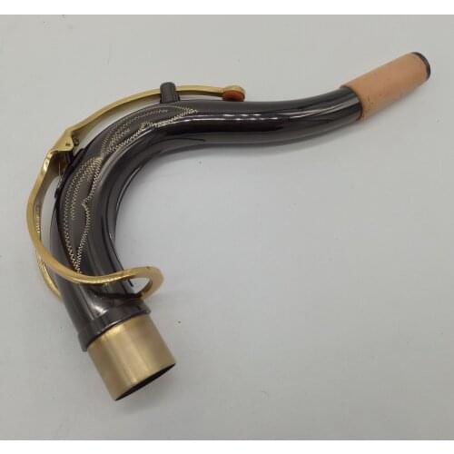 Free Shipping Brand New Bb Tenor Saxophone Necks Professional Sax Necks Brass Accessories Black Nickel Gold