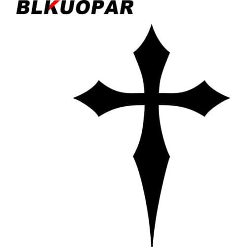 BLKUOPAR for Celtic Cross Silhouette Car Stickers Personality Anime Windshield Decals Sunscreen Scratch-Proof Vinyl Car Wrap